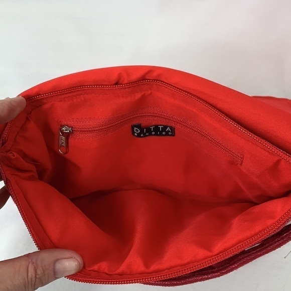 Ditta Sandico Lualhati Woven Fabric Clutch - Red, 10”W x 7”H x 1”D, NWT - Picture 9 of 10